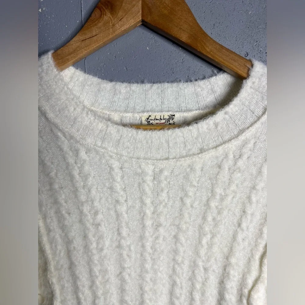 Free People Keep Me Warm Bodysuit Coconut Milk Ivory White Women's Size XL